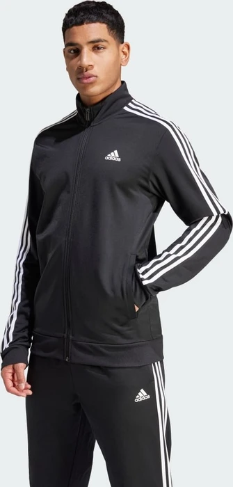 adidas Primegreen Essentials Warm-Up 3-Streifen Trainingsjacke schwarz/weiß (Herren)