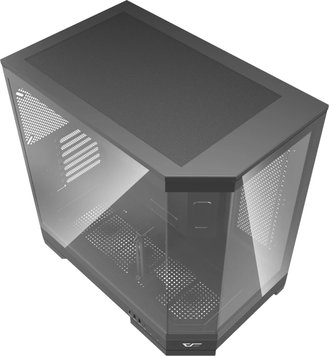 DarkFlash DQX90 Black, Glasfenster