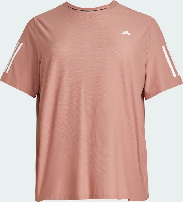 adidas Own The Run große Größen Laufshirt kurzarm warm clay (Damen)