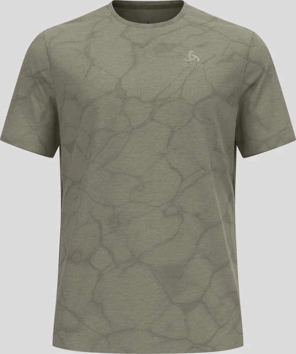 Odlo Zeroweight Engineered Chill-Tec Laufshirt kurzarm agate gray melange (Herren)