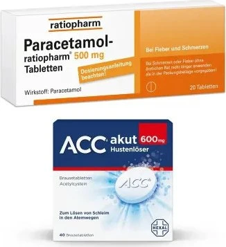 Paracetamol-ratiopharm 500mg Tabletten, 20 Stück