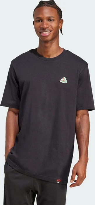 adidas Mini Pizza Graphic T-Shirt kurzarm schwarz (Herren)