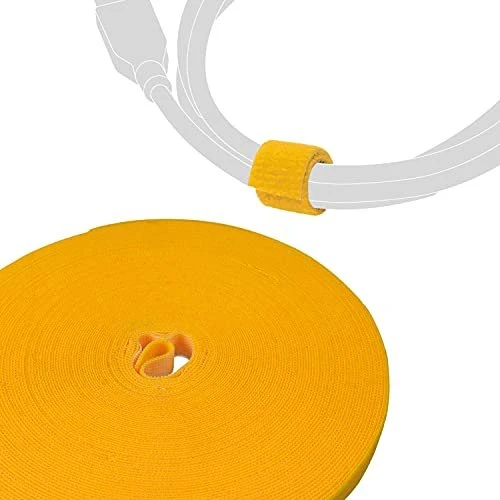 LABEL THE CABLE LTC PRO Roll Strap Kabelbinder, 25m, gelb