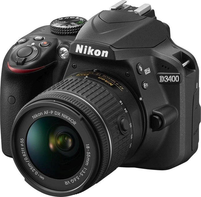 Nikon D3400 schwarz mit Objektiv AF-P DX 18-55mm 3.5-5.6 G VR