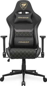 Cougar Armor One V2 Stoff Gamingstuhl, schwarz/gold