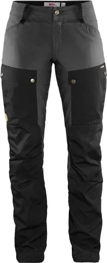 Fjällräven Keb Trousers Curved Regular Hose lang black/stone grey (Damen)