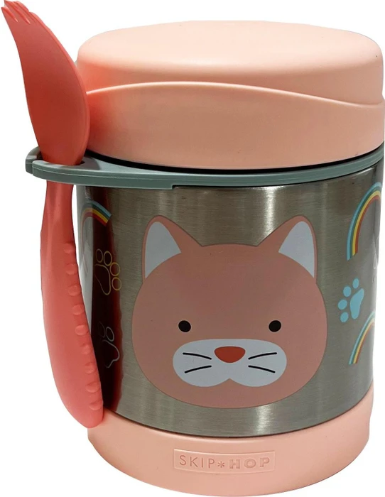 Skip Hop Edelstahl-Warmhaltebox Katze, 325ml