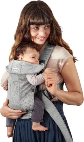 BabyBjörn Mini 3D Mesh Babytrage grau
