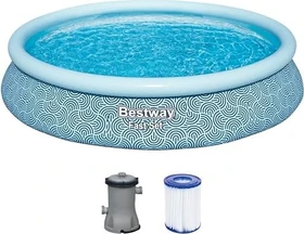 Bestway Fast Set Quick-Up Pool rund 457x84cm
