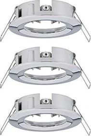 Paulmann Choose Basisset starr Einbauleuchte chrom, 3 Stück