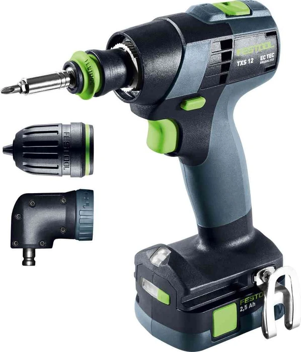 Festool TXS 12 2.5-Set Akku-Bohrschrauber inkl. Systainer + 2 Akkus 2.5Ah + Zubehör
