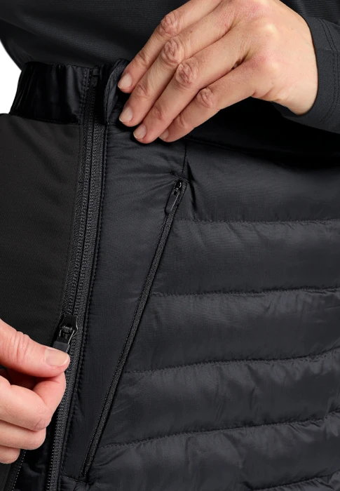 Jack Wolfskin Routeburn Pro Insulated Rock kurz schwarz (Damen)