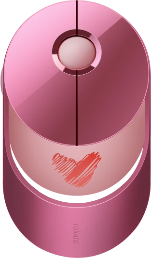 Rapoo Ralemo Air 1 Multi-mode Wireless Charging Mouse Pink Red, USB/Bluetooth