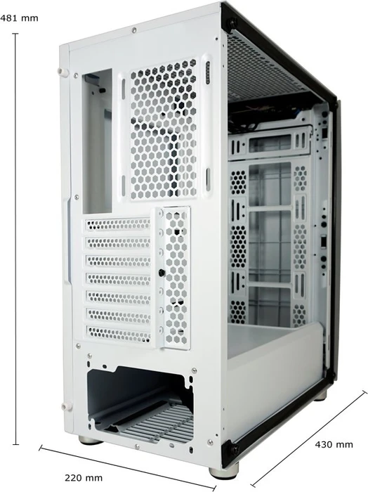 LC-Power Gaming 713W Bright_Sail_X, Glasfenster