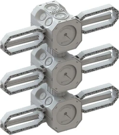 Kaiser Elektro Prefix 2.0 Betonbaudose 3x1 NUP
