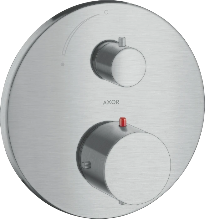 Hansgrohe Axor Starck Thermostat Unterputz mit Absperrventil brushed chrome
