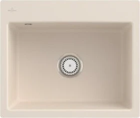Villeroy & Boch Subway 60 S flat flächenbündig Becken mittig ivory