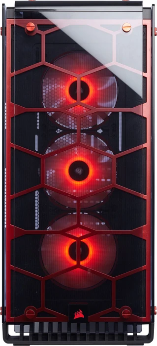 Corsair Crystal Series 570X RGB rot, Glasfenster