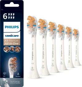 Philips HX9096/10 Sonicare A3 Premium All-in-One Ersatzbürste weiß, 6 Stück