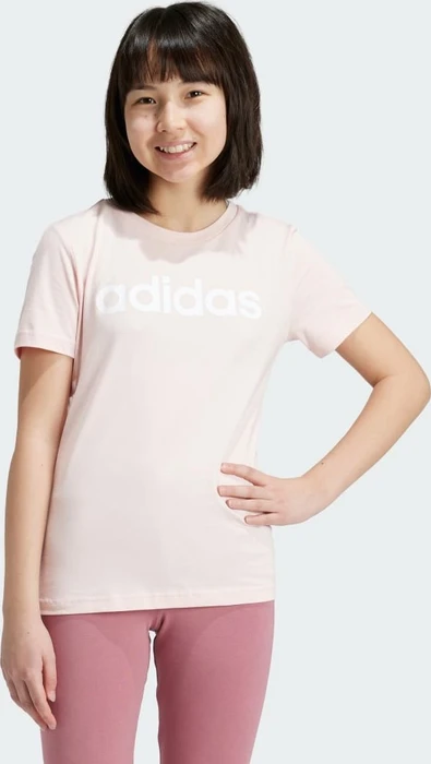 adidas Essentials Linear Logo Cotton Slim Fit T-Shirt kurzarm (Junior)