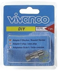 Vivanco STD FKS F-Kurzadapter F-Stecker/Koaxstecker