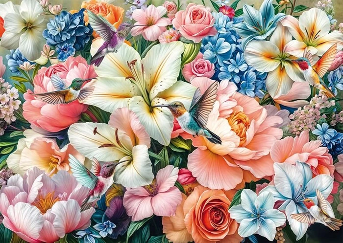 Schmidt Spiele Blumen in Pastell