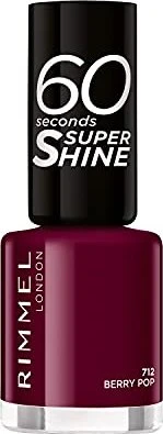 Rimmel 60 Seconds Super Shine Nagellack 712 Berry Pop, 8ml