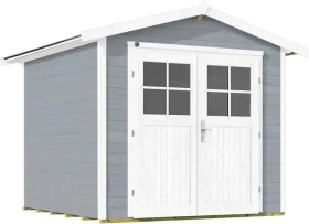 Weka 224 235x239cm Gerätehaus grau