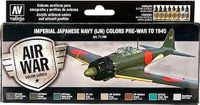Vallejo Model Air Air War Color Series Imperial Japanese Navy Farbset, 8-tlg.