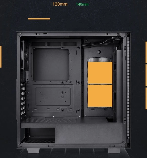 Thermaltake Divider 300 TG, schwarz, Glasfenster