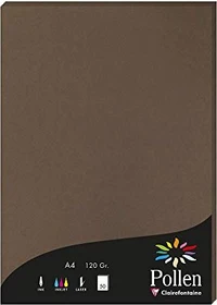 Clairefontaine Pollen Universalpapier maroni, A4, 120g/m², 50 Blatt