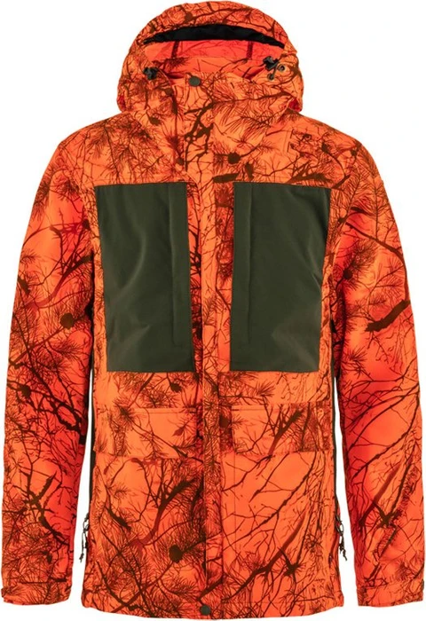 Fjällräven Lappland Hybrid Funktionsjacke orange multi camo/deep forest (Herren)