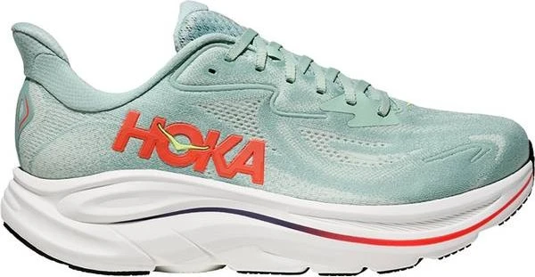 Hoka Clifton 10 Wide sage/neon flame (Herren)