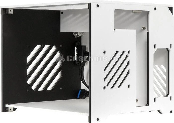 Parvum Systems X1.0 weiß/schwarz, Acrylfenster, Mini-ITX