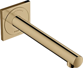 Hansgrohe Axor Uno Elektronik-Waschtischmischer Unterputz für Wandmontage mit Auslauf 221mm polished bronze