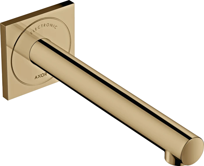 Hansgrohe Axor Uno Elektronik-Waschtischmischer Unterputz für Wandmontage mit Auslauf 221mm polished bronze