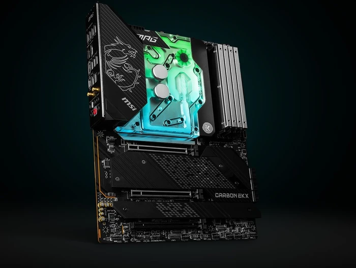 EK Water Blocks Quantum Line EK-Quantum MSI Z690 Carbon EK X D-RGB Monoblock, Nickel, Acryl