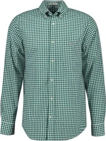 Gant Regular Fit Classic Gingham Popeline Hemd langarm forest green (Herren)