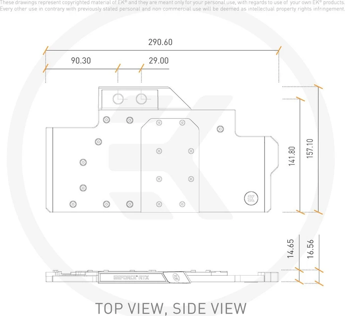 EK Water Blocks Quantum Line EK-Quantum Vector Trio RTX 2080 RGB, Nickel, Acryl