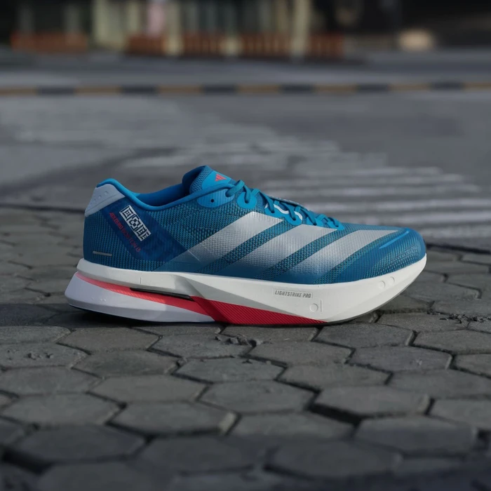 adidas Adizero Boston 13 solar blue/silver metallic/dark solar blue (Herren)