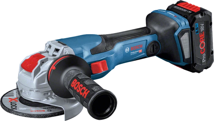 Bosch Professional GWX 18V-15 C BITURBO Akku-Winkelschleifer inkl. L-Boxx + 2 Akkus 8.0Ah