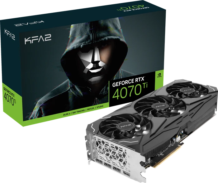 KFA2 GeForce RTX 4070 Ti ST (1-Click OC), 12GB GDDR6X, HDMI, 3x DP