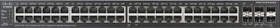 Cisco SG500X Rackmount Gigabit Managed Stacking Switch, 48x RJ-45, 2x SFP+, 375W PoE+ (SG500X-48P-K9-G5)