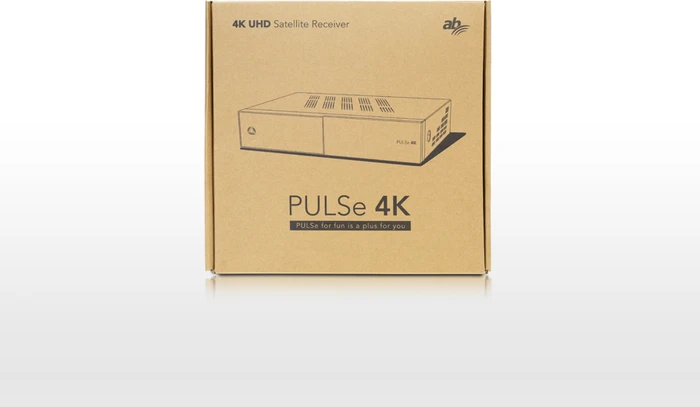 AB-COM PULSe 4K schwarz, 2x DVB-S2X, 64GB MSD