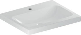 Geberit iCon Light Aufsatzwaschtisch 60cm, Hahnloch mittig, ohne Überlauf, weiß/KeraTect