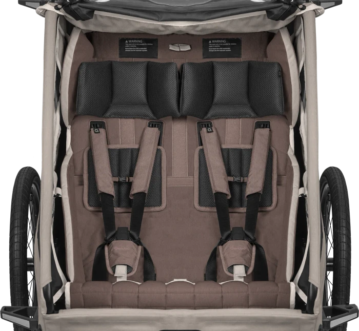 Qeridoo Kidgoo 2 Pro Gen 2 Fahrradanhänger barista brown (Modell 2026)