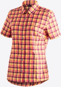 Maier Sports Philina Hemd kurzarm red yellow check (Damen)
