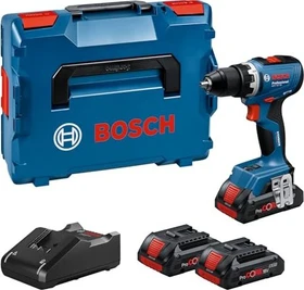 Bosch Professional GSR 18V-65 Akku-Bohrschrauber inkl. L-Boxx + 3 Akkus 4.0Ah