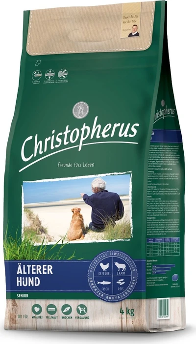 Christopherus älterer Hund Geflügel, Lamm, Ei, Reis, 4kg
