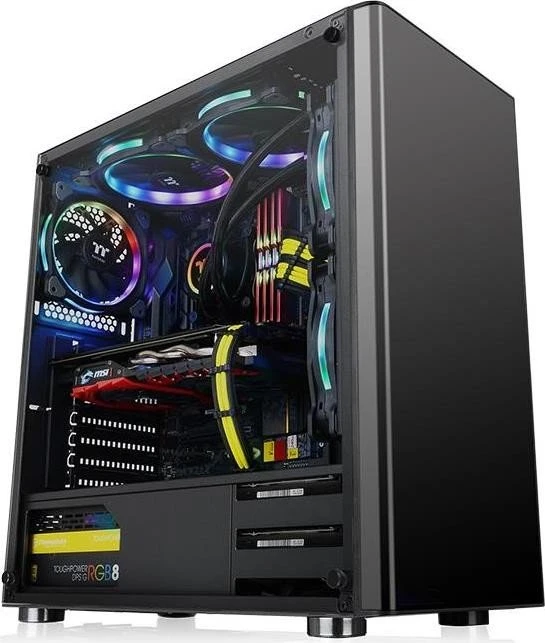 Thermaltake V200 TG, schwarz, Glasfenster